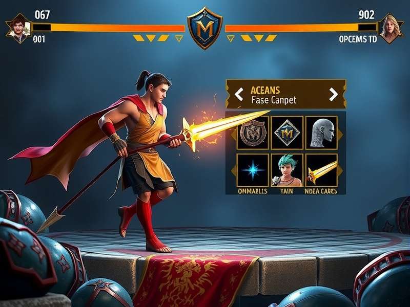 Mace Shield Champion character customization screen
